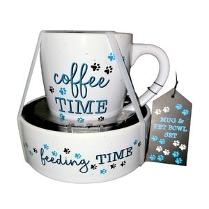 Mug & Pet bowl set NWT! 5.5" pet bowl & 14 oz mug